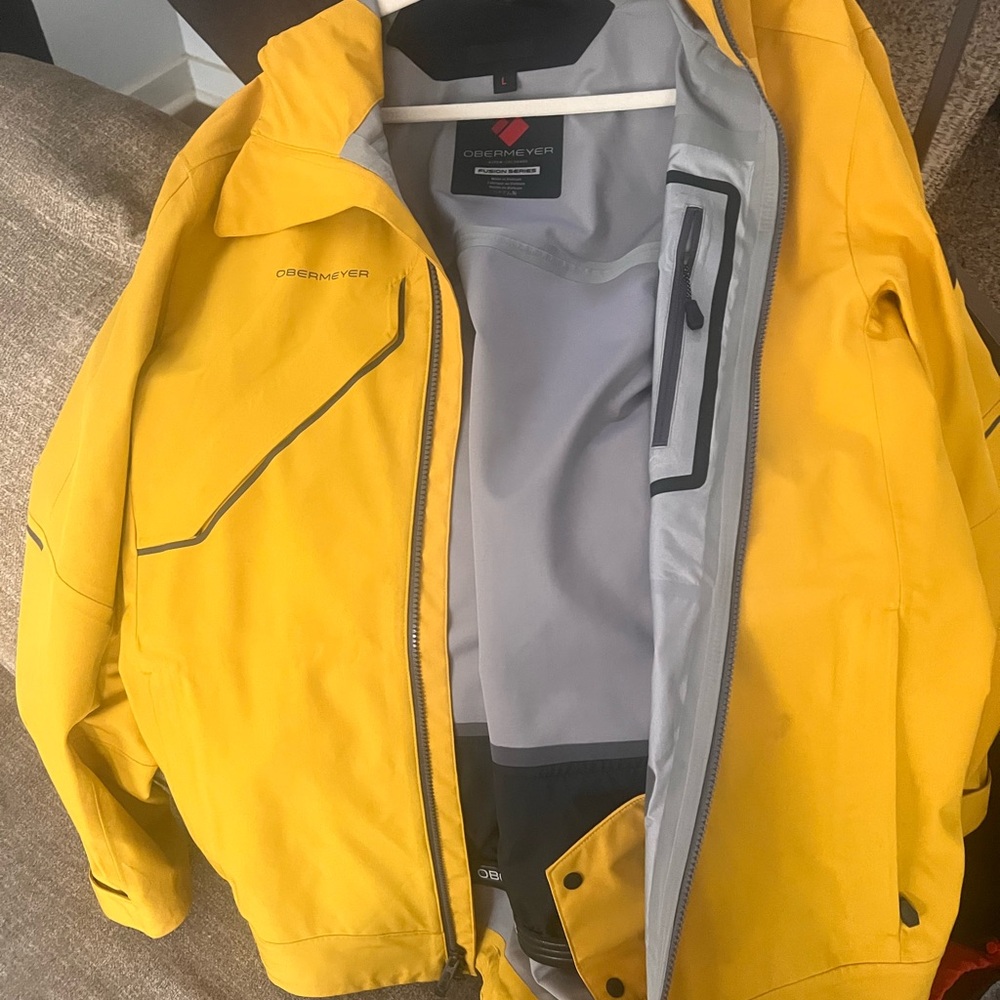 Obermeyer Men's Vibrant Yellow Ski Jacket